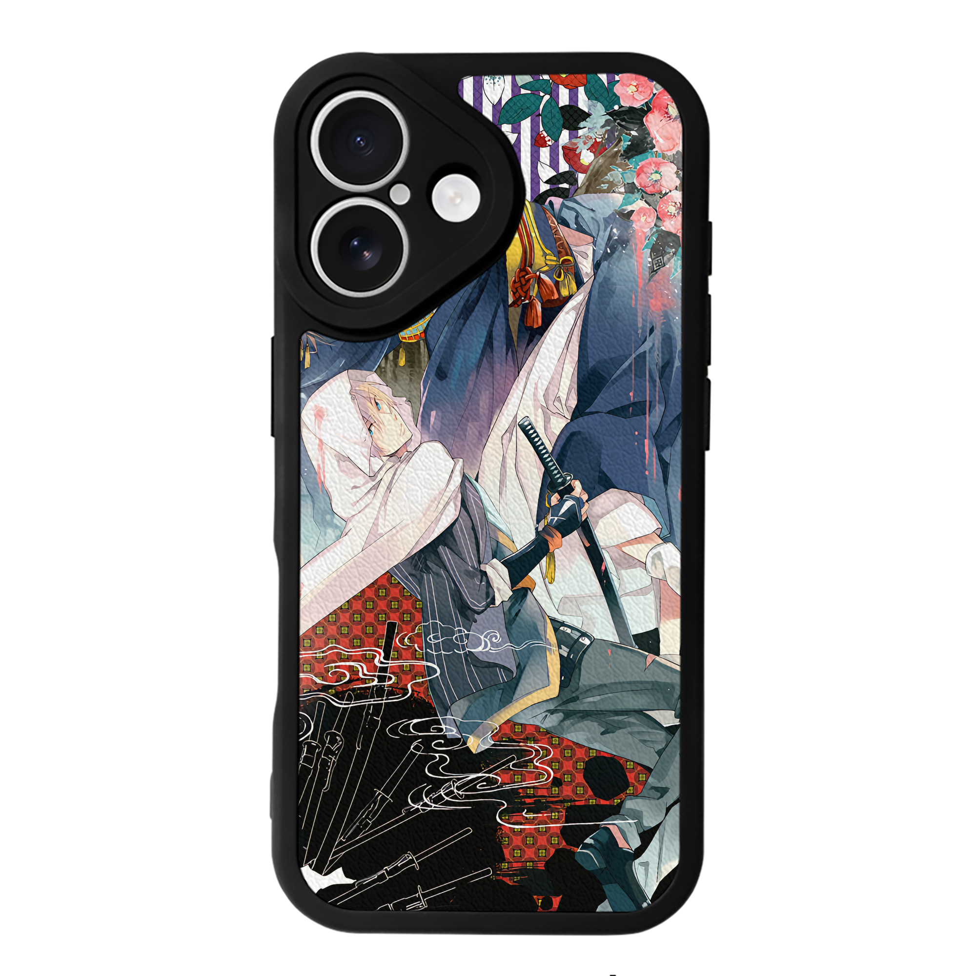 （画像用） 刀剣乱舞 Touken Ranbu 【iPhone 16シリーズ対応】シリコンスマホケース（レザー調） 材質：シリコン